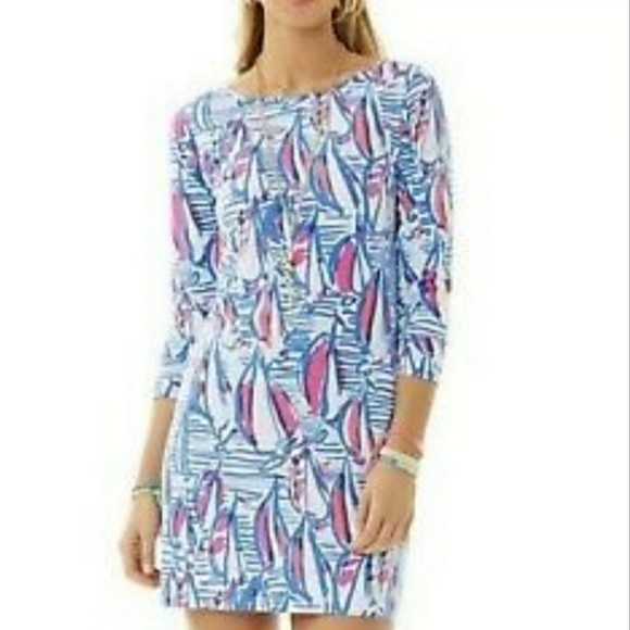 Lilly Pulitzer Red Right Return Marlowe Shift Dress Size Small - Picture 1 of 9